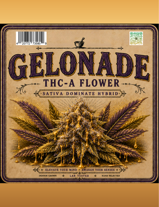 AAA- Gelonade Sativa Dominant Hybrid