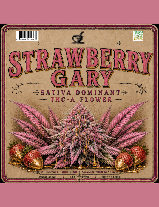AAA- Strawberry Gary Sativa Dominant Hybrid